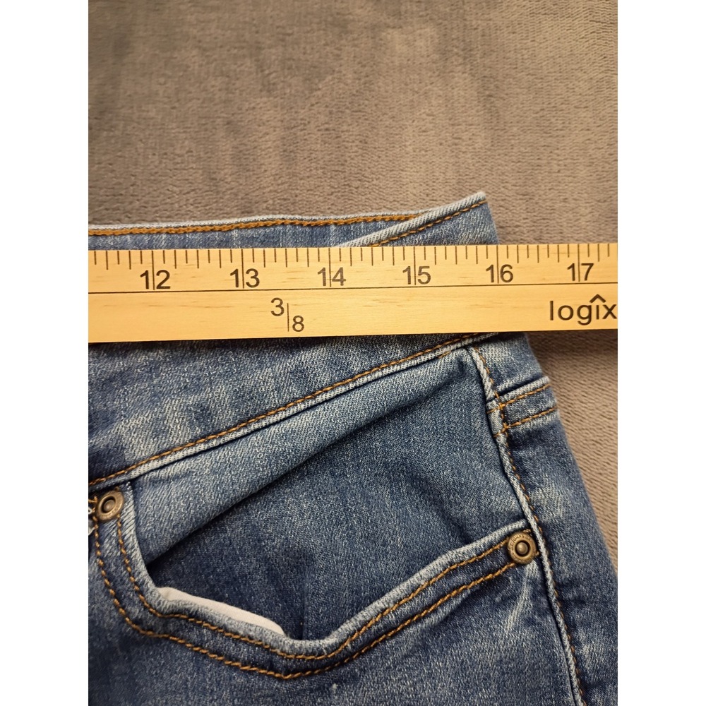 St. John's Bay Bootcut Jeans Womens 12 Short Blue Mid Rise Stretch Denim 1685 - Picture 3 of 9
